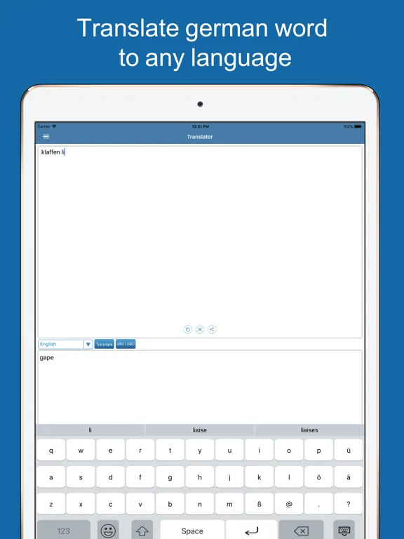 تصاویر German Dictionary - Translator iPad 