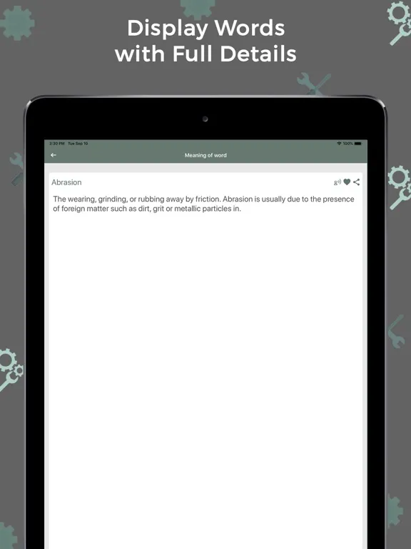 Mechanical Dictionary -Offline iPad  Screenshots
