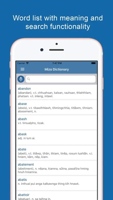 Mizo Dictionary & Translator应用截图