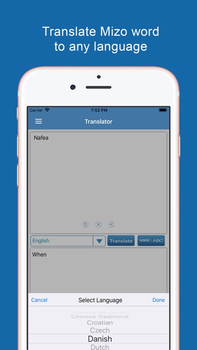 Mizo Dictionary & Translator應用截圖