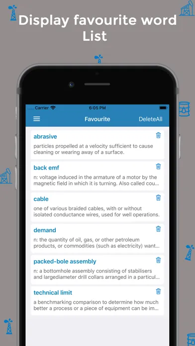 Tangkapan skrin Petroleum Dictionary - Offline