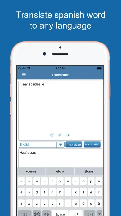 Tangkapan skrin Spanish Dictionary &Translator