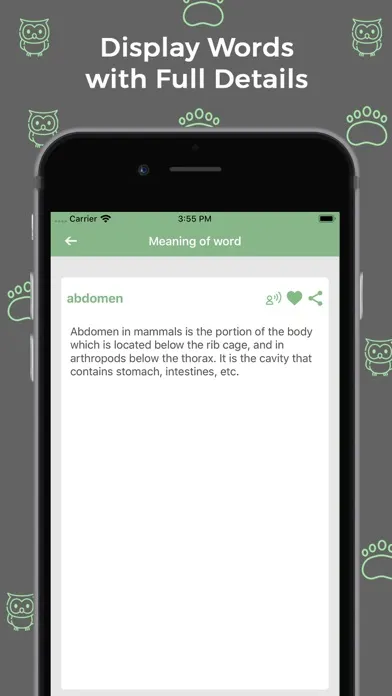 ภาพหน้าจอของ Zoology Dictionary -  Offline