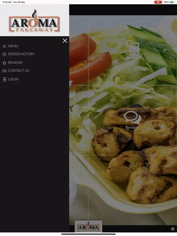 Zrzuty ekranu AROMA CAFE ELLENBOROUGH iPad 