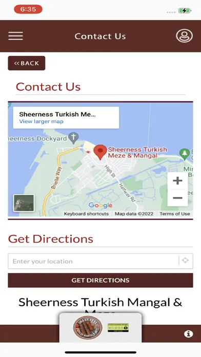 Captures d'écran de SHEERNESS TURKISH MANGAL &MEZE
