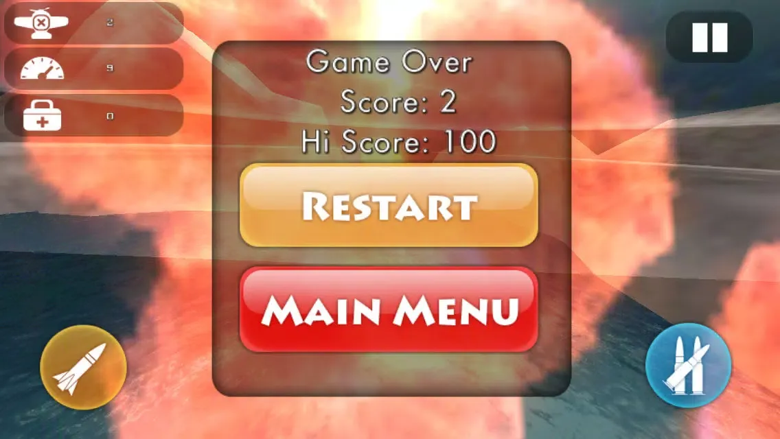 Capturas de tela do Aero Assault Shooter Hero