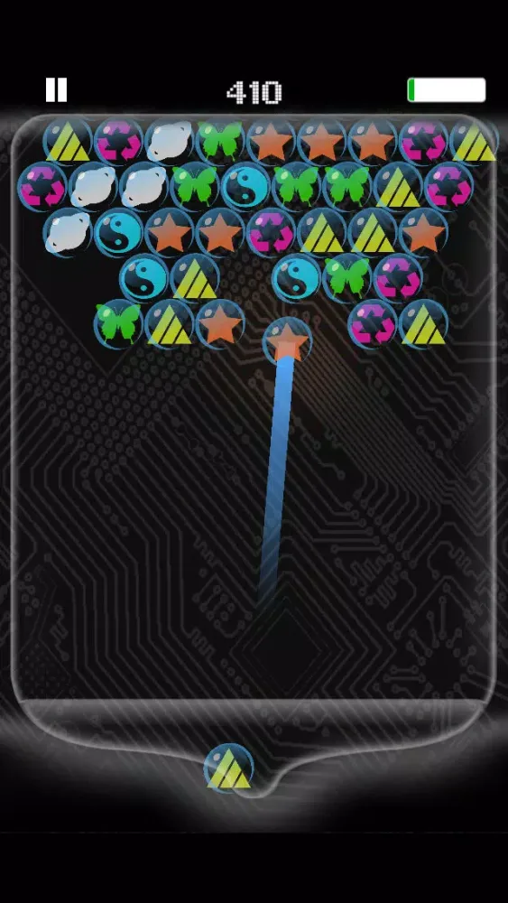 Capturas de tela do Bubble Shooter Circuit Mania