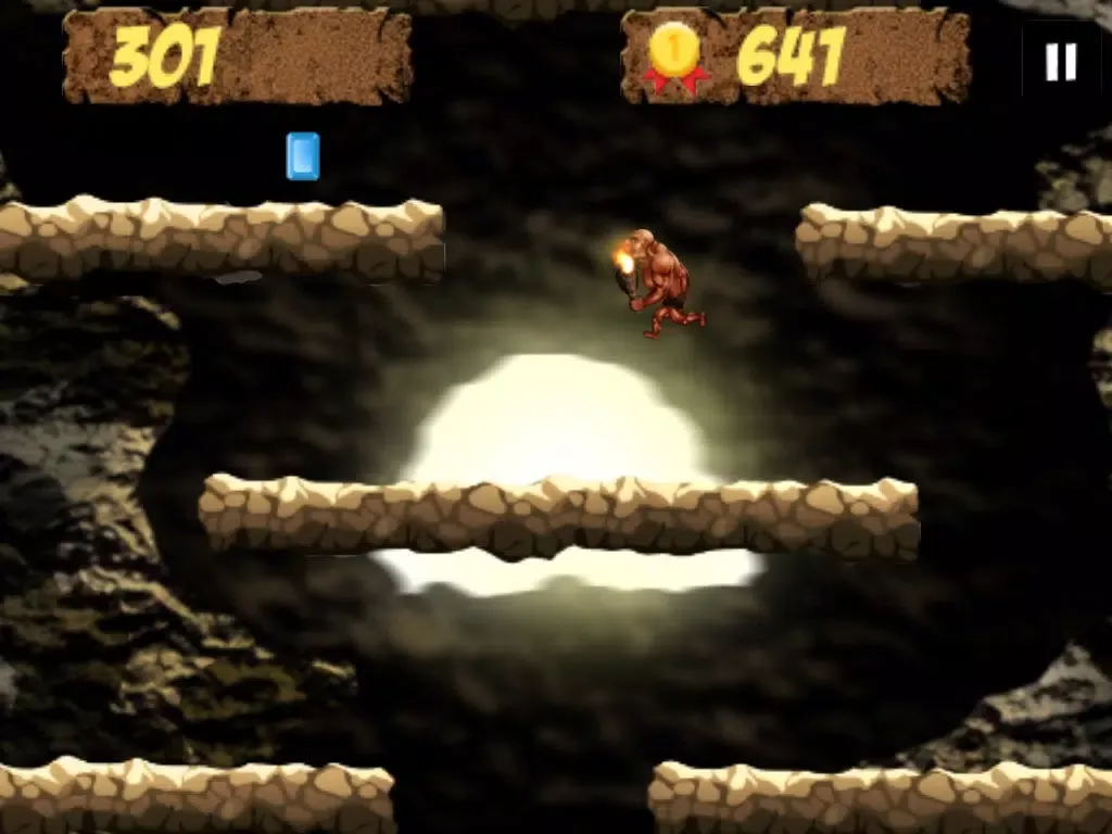 Caveman Falling Down iPad  Screenshots