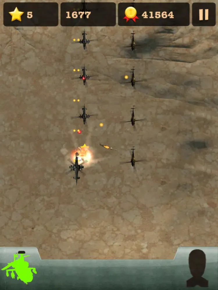 Zrzuty ekranu Cool Helicopter Shooting Game iPad 