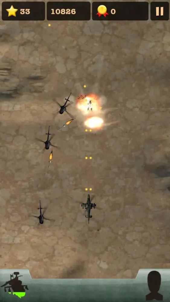 Zrzuty ekranu Cool Helicopter Shooting Game