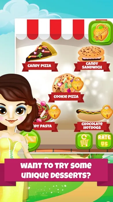 Ảnh chụp màn hình của Pizza Dessert Maker Salon - Candy Food Cooking & Cake Making Kids Games for Girl Boy!