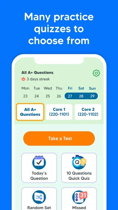 CompTIA A+ Exam Prep Test 2024 Ekran Görüntüleri