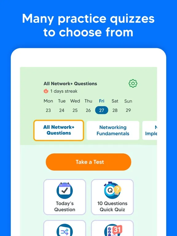 CompTIA Network+ Exam Prep Pro iPad 应用截图