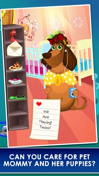 Capturas de tela do My Newborn Baby Puppy Pets - Pet Mommy's Pregnancy Doctor Game!