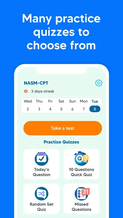 NASM CPT Exam Prep 2024 Tests स्क्रीनशॉट