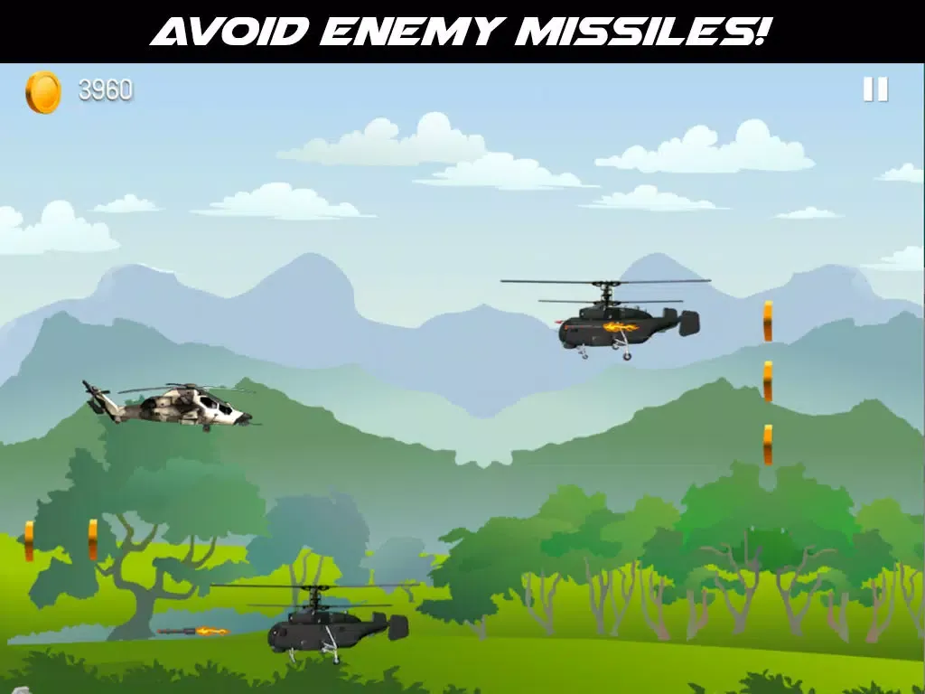 Attack Chopper 2 - Air-striker warrior against a black-hawk guild. Fly an Apache, dodge to avoid hordes of war-zone chaos. iPad  Screenshots