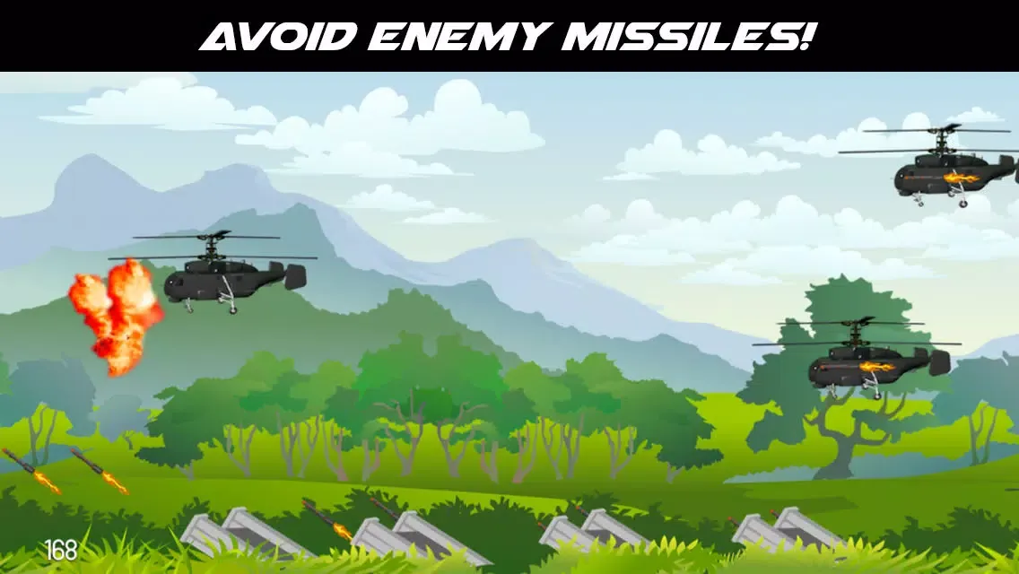 Attack Chopper 2 - Air-striker warrior against a black-hawk guild. Fly an Apache, dodge to avoid hordes of war-zone chaos. Screenshots