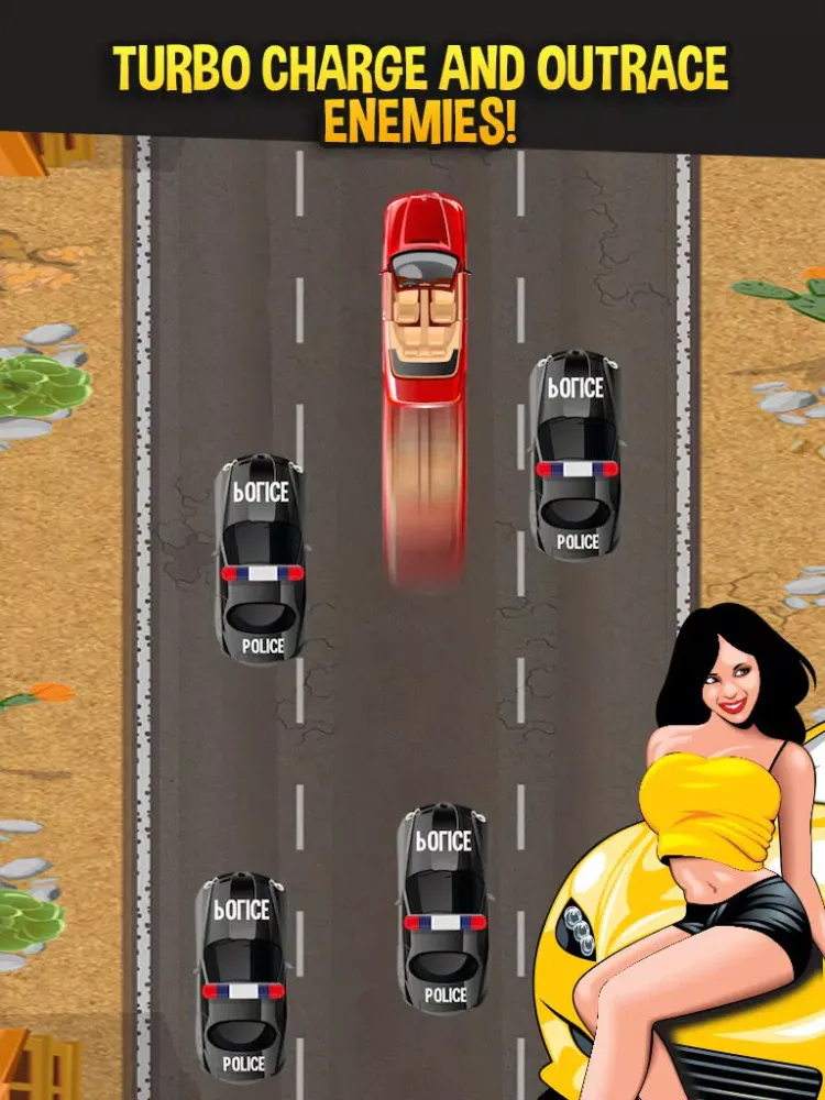 FREEWAY NITRO DRAG RACING - Be a fast and expert driver and drifter on a fast-lane street. iPad  Screenshots