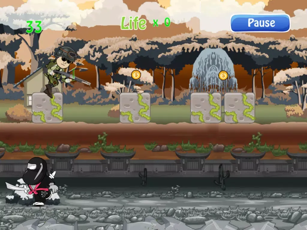 Navy SEALs vs Ninja Kiwi Throwers - A mini tactical assault shooter game iPad  स्क्रीनशॉट