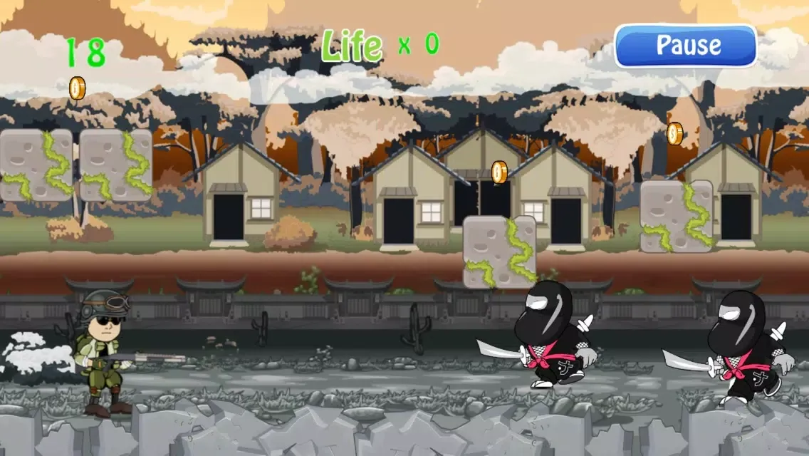 Navy SEALs vs Ninja Kiwi Throwers - A mini tactical assault shooter game स्क्रीनशॉट