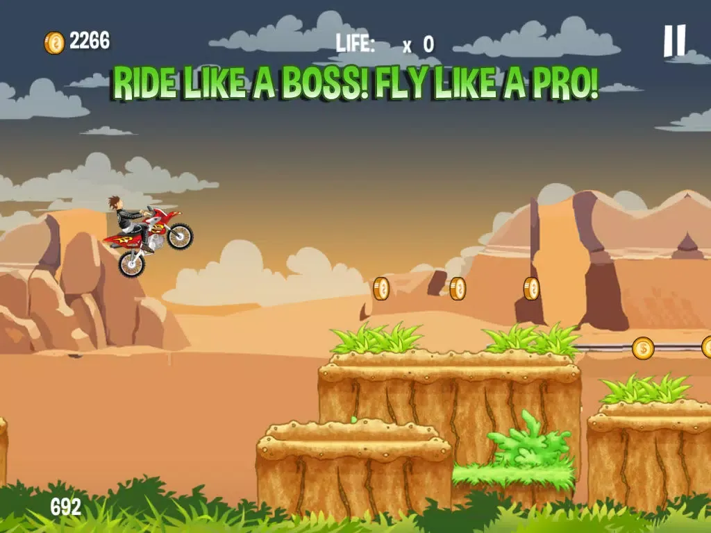 Tangkapan layar Monster Dirtbike Mountain Hill Climb - A Fearless and Xtreme drifting sport! iPad 