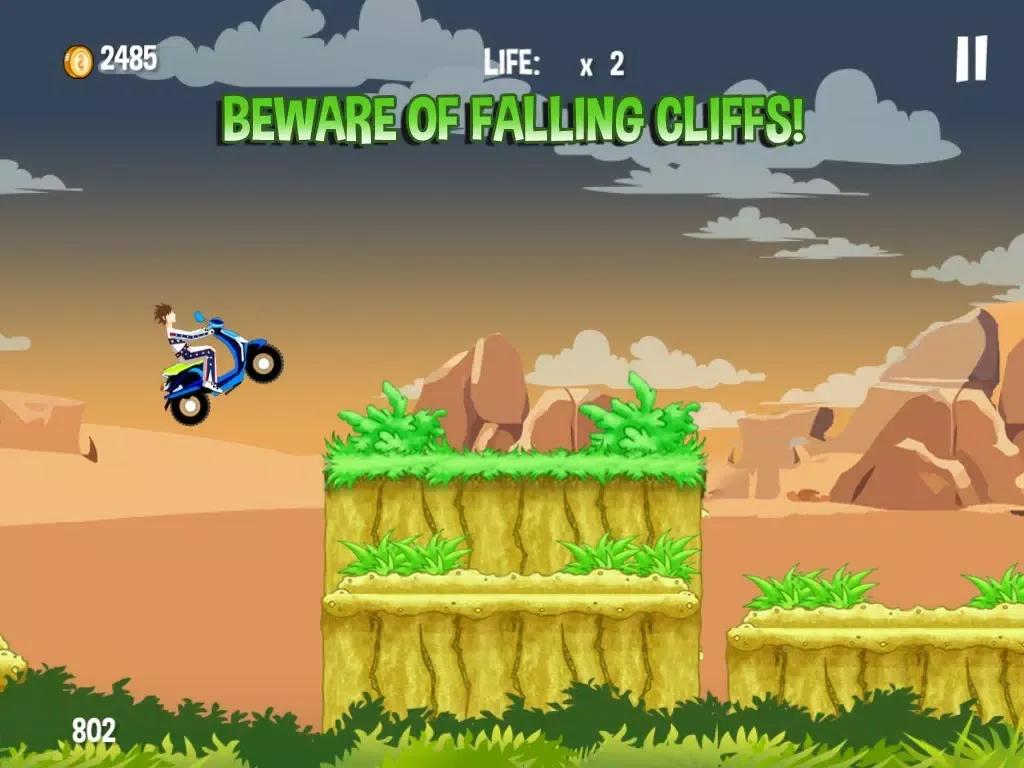 Tangkapan layar Monster Dirtbike Mountain Hill Climb - A Fearless and Xtreme drifting sport! iPad 