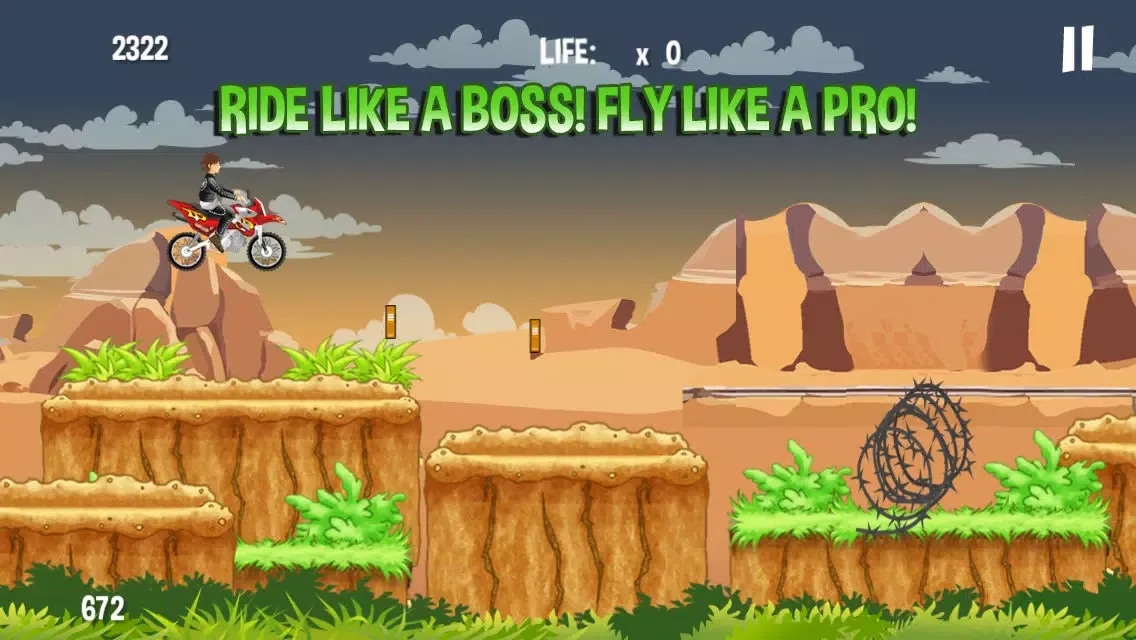 Tangkapan layar Monster Dirtbike Mountain Hill Climb - A Fearless and Xtreme drifting sport!