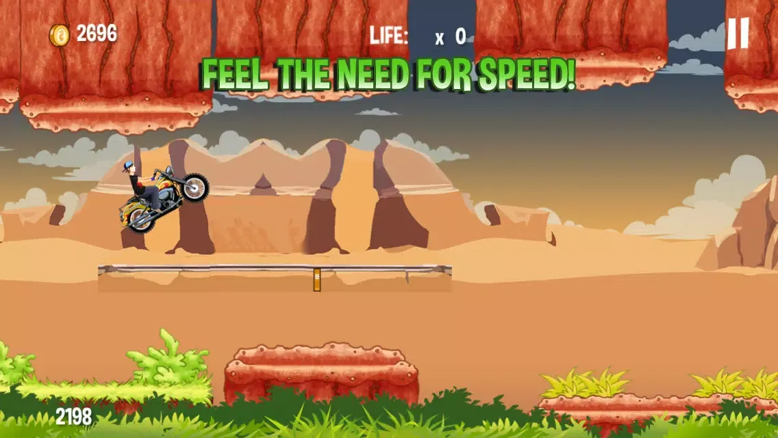 Tangkapan layar Monster Dirtbike Mountain Hill Climb - A Fearless and Xtreme drifting sport!