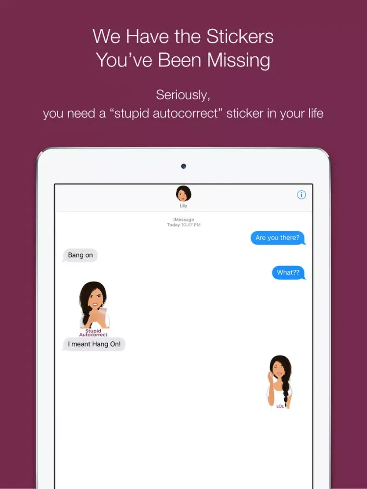 Скриншоты Telle-Lilly: Chic stickers for women & girl talk iPad 