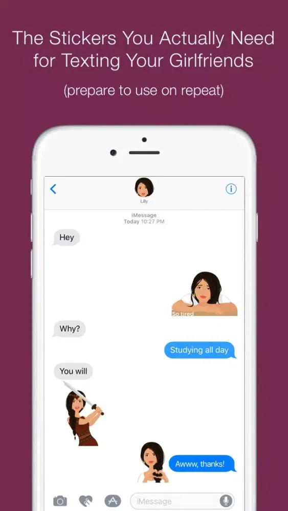 Скриншоты Telle-Lilly: Chic stickers for women & girl talk