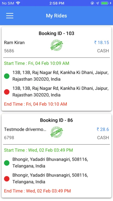 Best In Cab Rider سکرین شاٹس