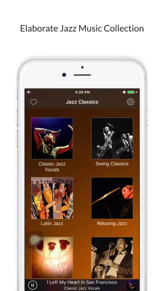 Tangkapan layar Jazz Classics Music