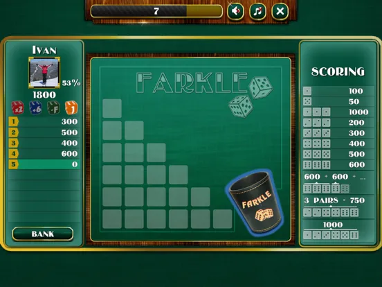 Captures d'écran de Farkle Tournament iPad 