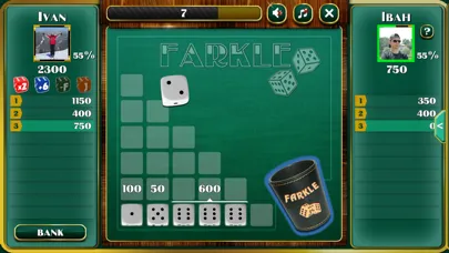 Captures d'écran de Farkle Tournament