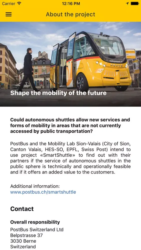 Скриншоты SmartShuttle from PostBus