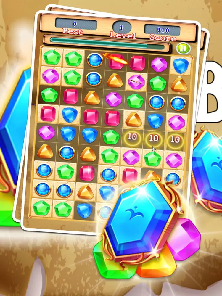 Zrzuty ekranu Jewel World Adventure Match 3 iPad 