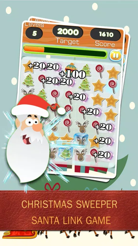 Christmas Sweeper Santa link Game应用截图
