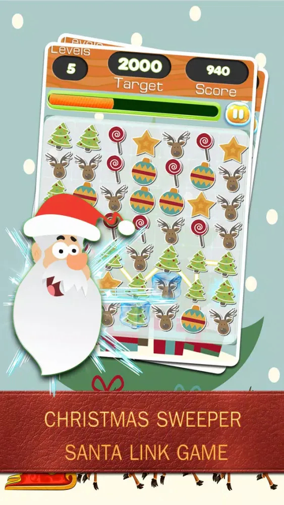 Christmas Sweeper Santa link Game应用截图
