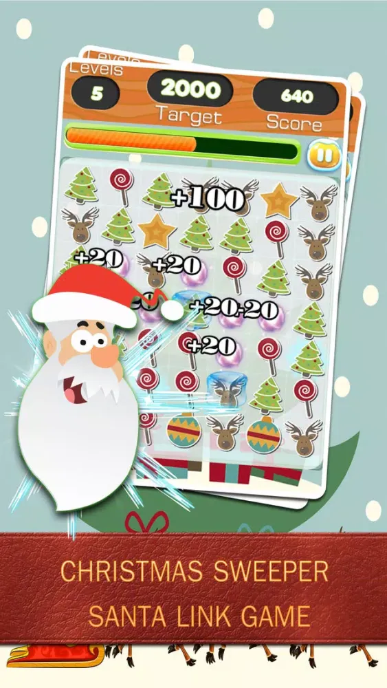 Christmas Sweeper Santa link Game应用截图