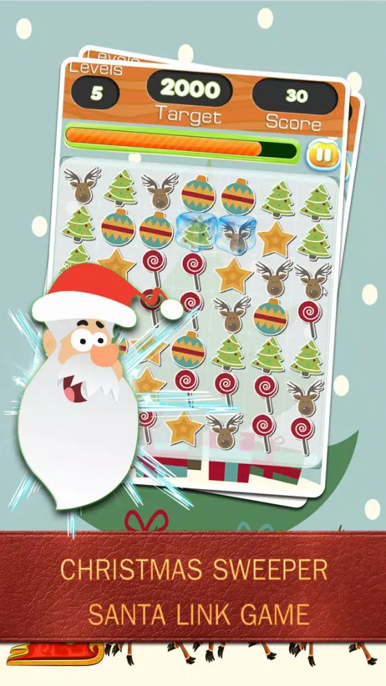 Christmas Sweeper Santa link Game应用截图