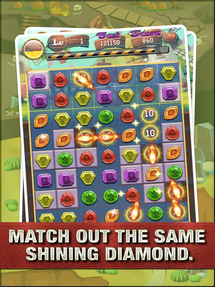 Captures d'écran de Diamond Heroes King iPad 