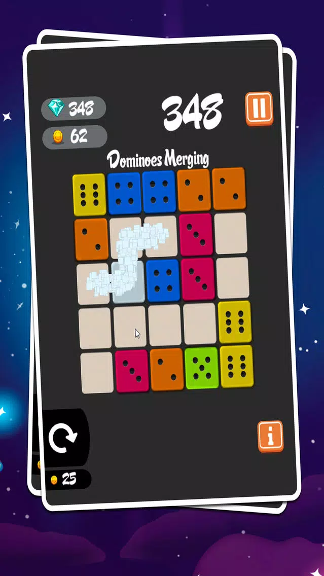 ภาพหน้าจอของ Dominoes Merging - Block Merged