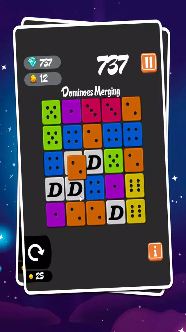 ภาพหน้าจอของ Dominoes Merging - Block Merged