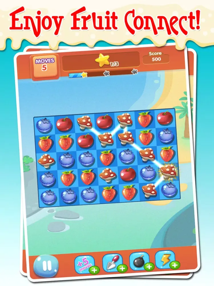 Fruit Garden Mania - Match-3 Link Swipe Blast iPad  スクリーンショット