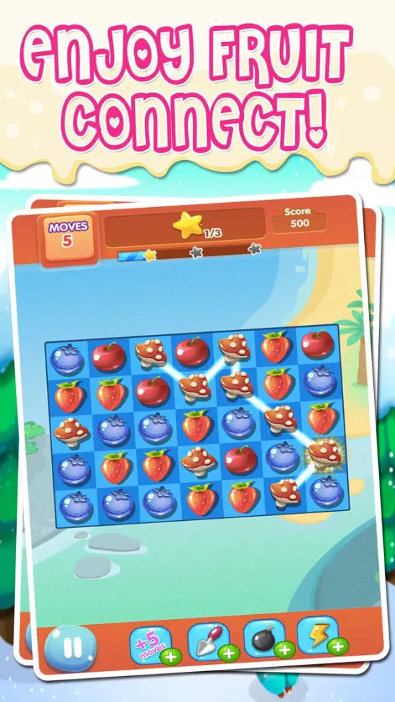 Fruit Garden Mania - Match-3 Link Swipe Blast スクリーンショット