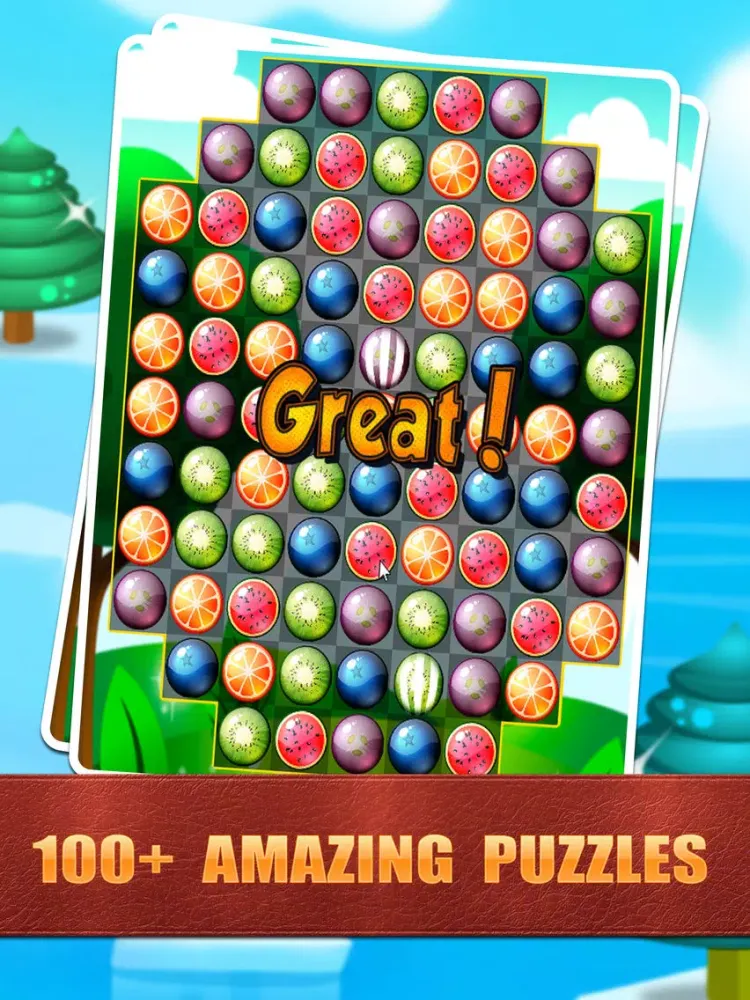 Capturas de pantalla de Fruits Juicy - Yummy Match 3 Adventure! iPad 