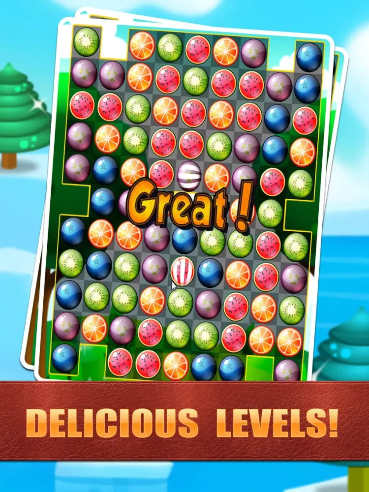 Capturas de pantalla de Fruits Juicy - Yummy Match 3 Adventure! iPad 