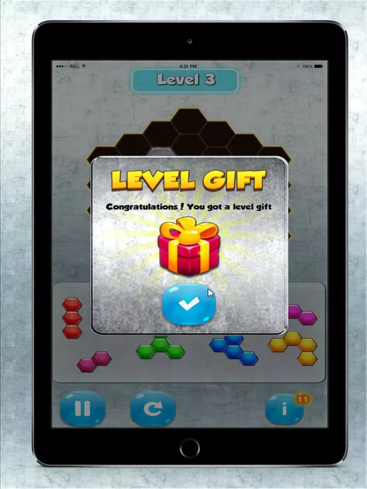 !Hexagame Block Puzzle Match color iPad  Screenshots