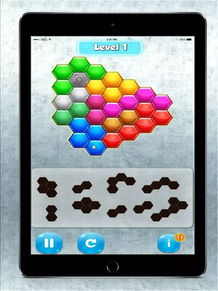 !Hexagame Block Puzzle Match color iPad  Screenshots