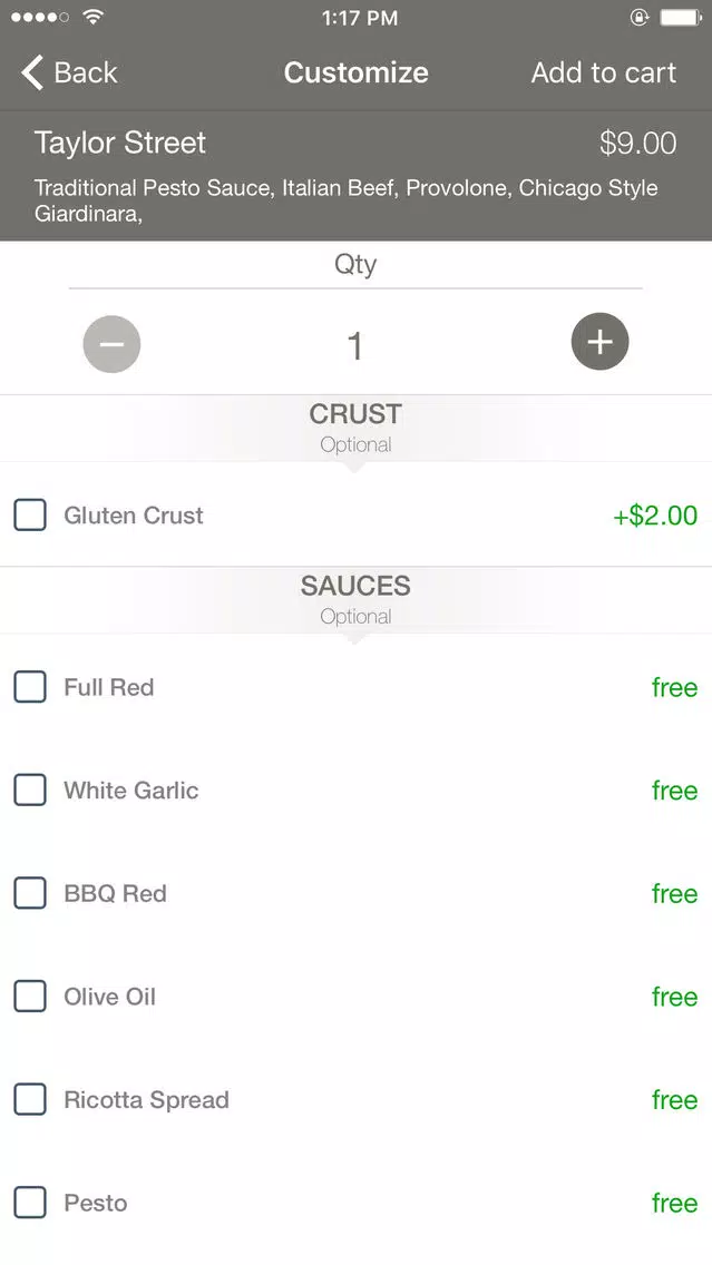 Artisan Pizza Co स्क्रीनशॉट